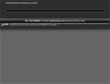 Tablet Screenshot of marketscreeners.com
